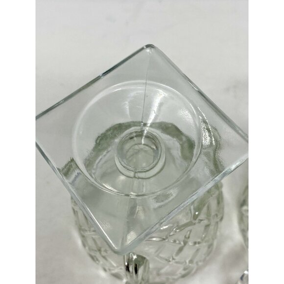 Indiana Pretzel Depression Glass Clear Creamer & Sugar Set - Picture 8 of 10